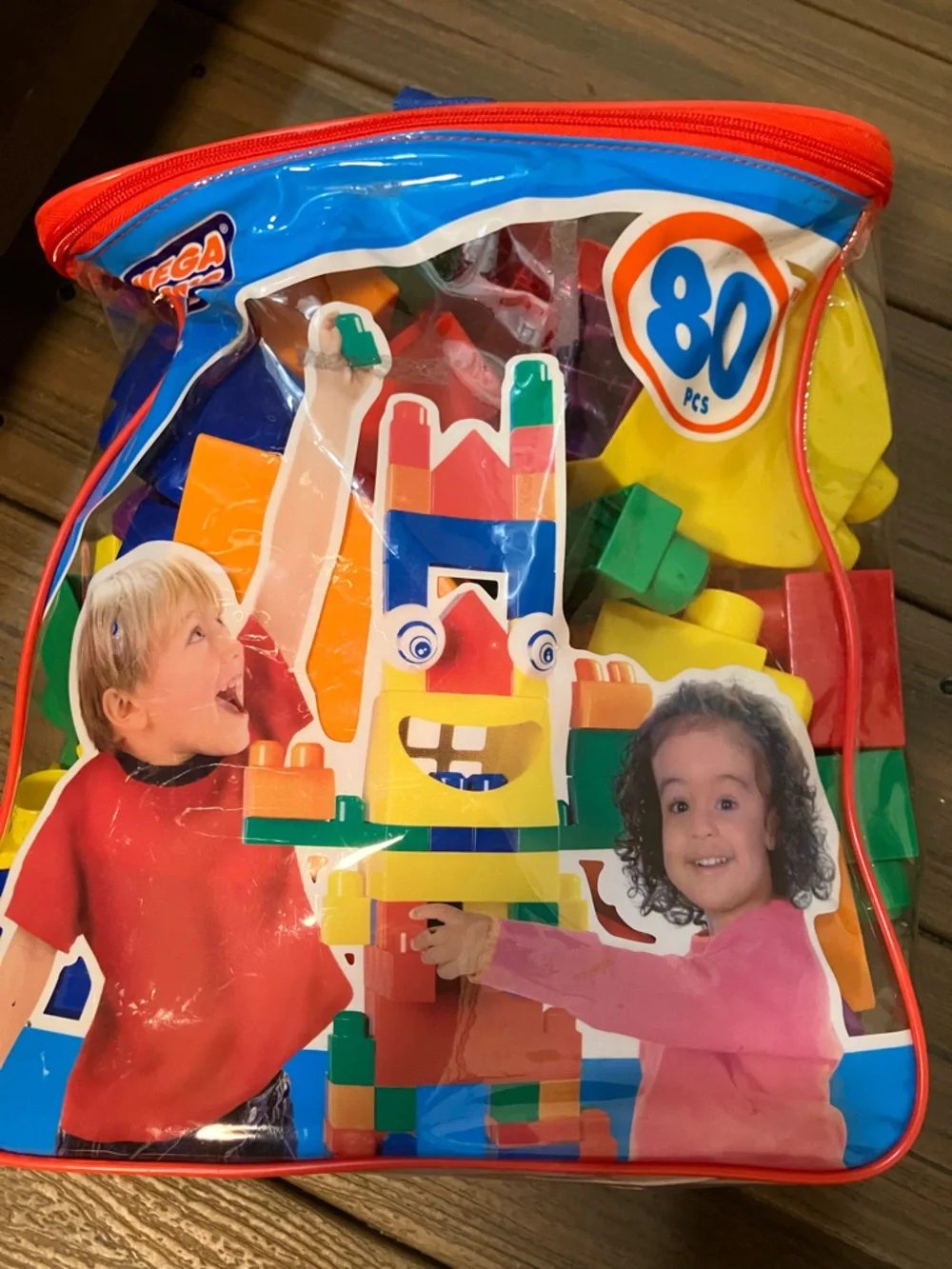80-Piece Kids Building Blocks Set - Multicolor Carry Bag